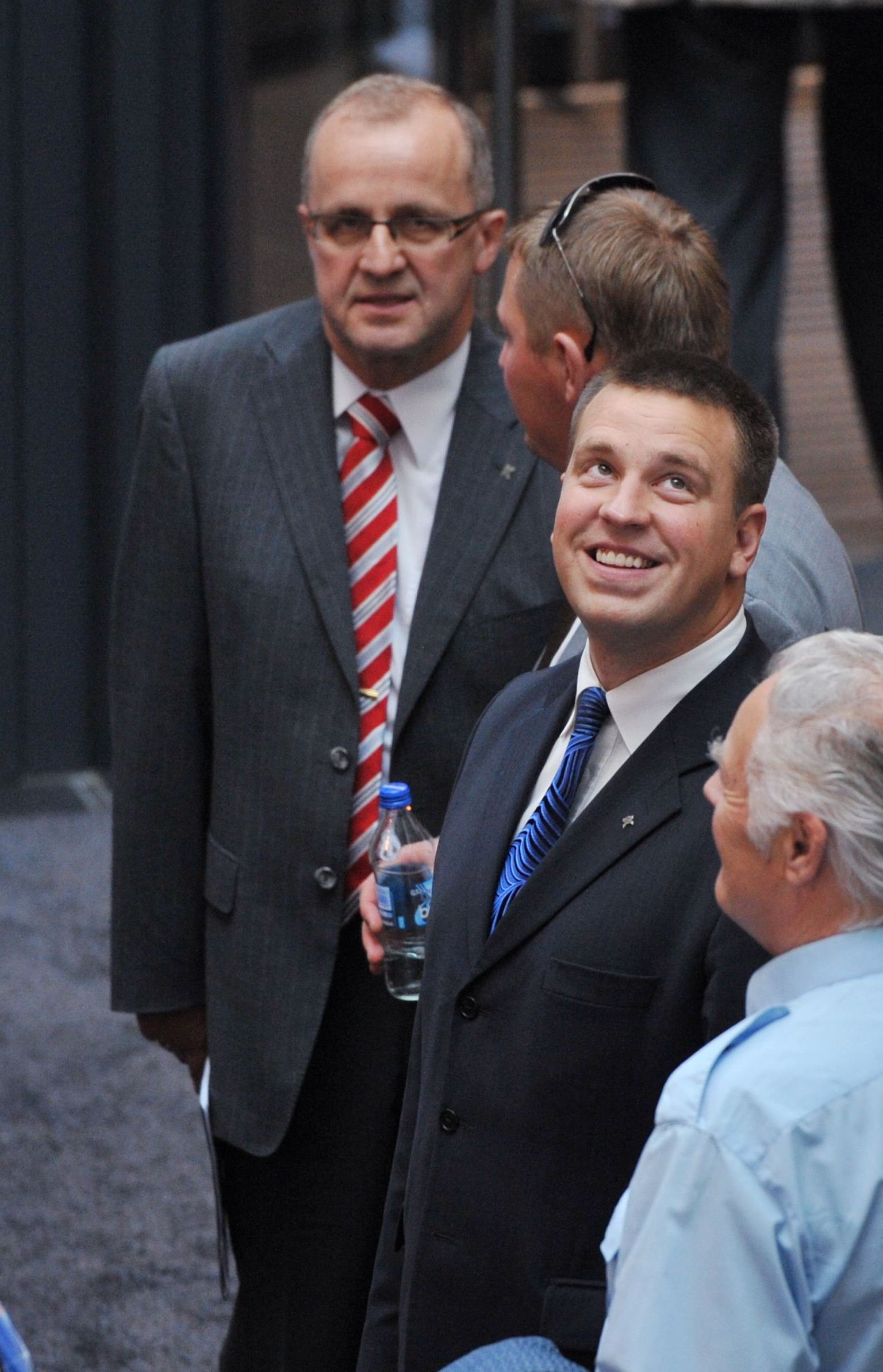 Ain Seppik ja Jüri Ratas Keskerakonna XIII kongressil.