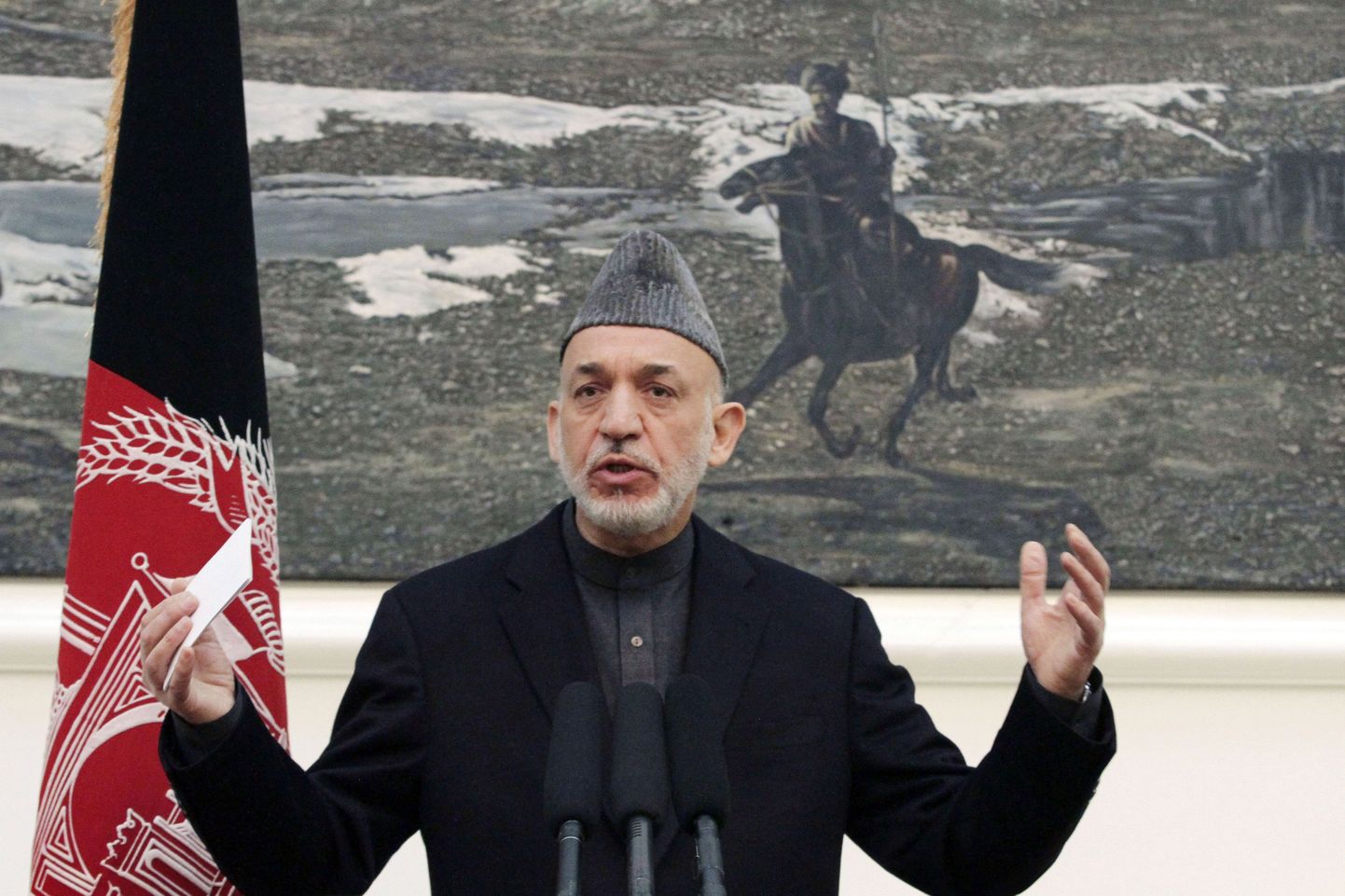 Afganistani president Hamid Karzai