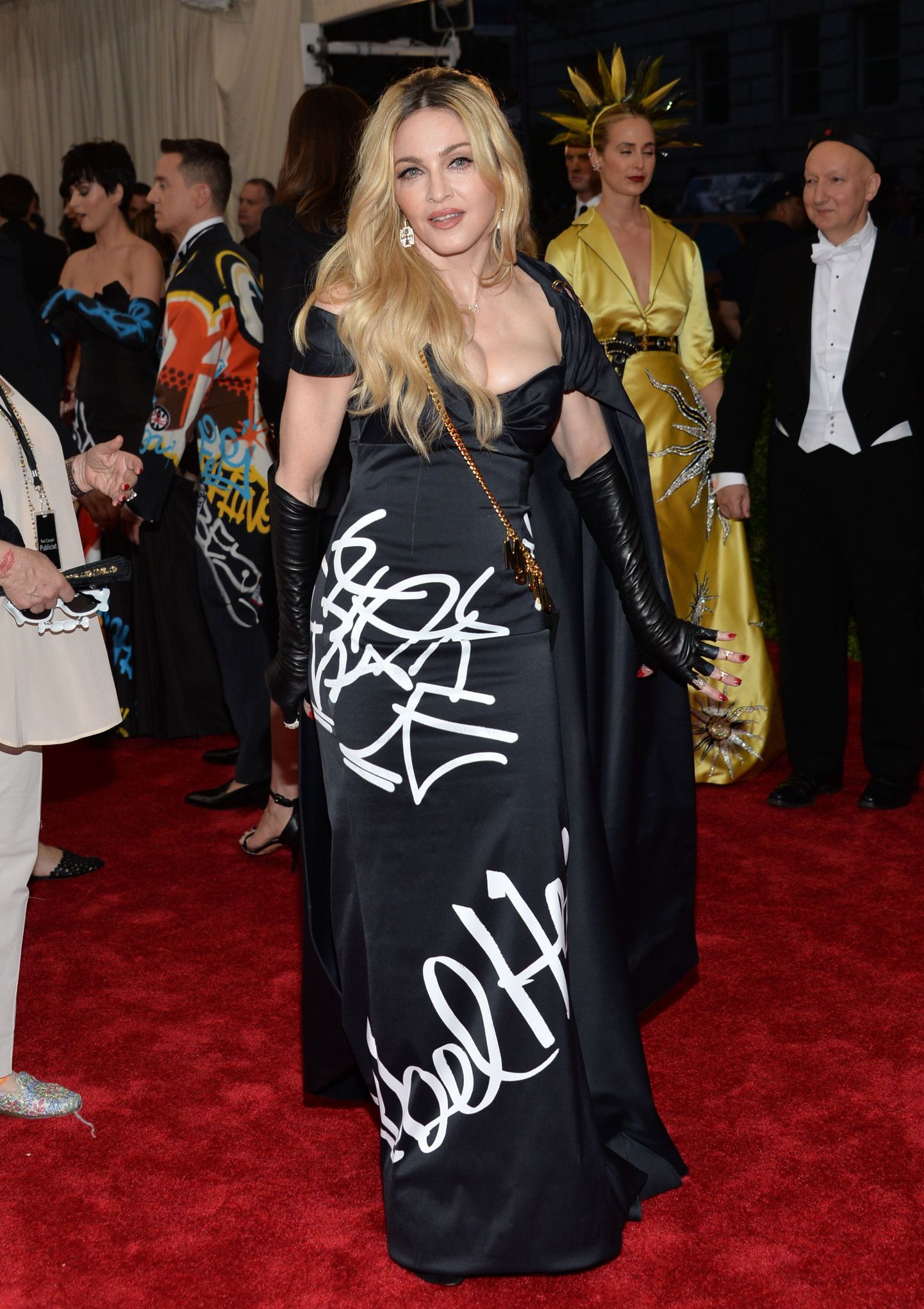 Madonna arrives at The Metropolitan Museum of Art's Costume Institute benefit gala celebrating "China: Through the Looking Glass" on Monday, May 4, 2015, in New York. (Photo by Evan Agostini/Invision/AP)