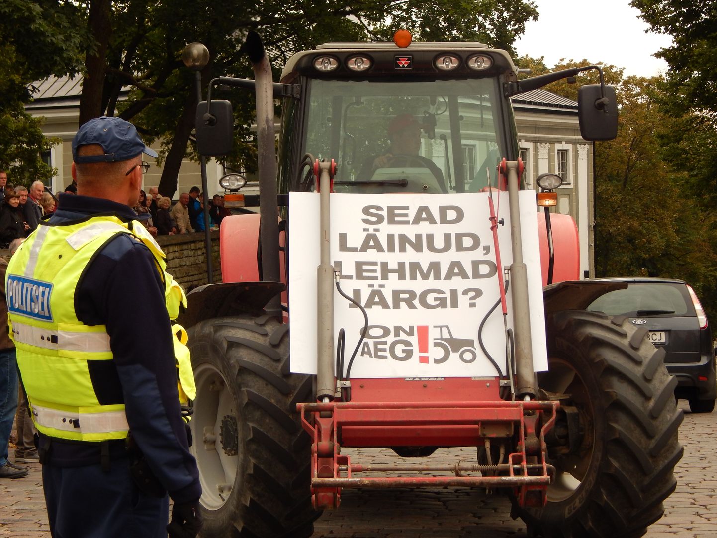 Nii algas põllumeeste eelmine, 2015. aasta 14. septembril toimunud meeleavaldus Toompeal.