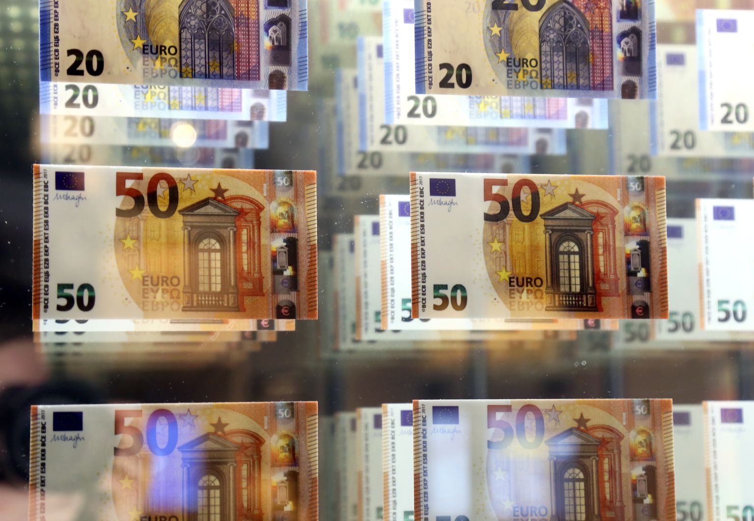 Eiro banknotes. Ilustratīvs attēls.