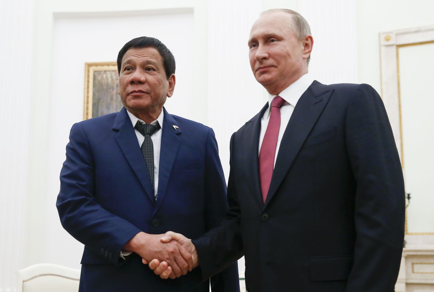 Vene president Vladimir Putin ja Filipiinide riigipea Rodrigo Duterte Moskvas.