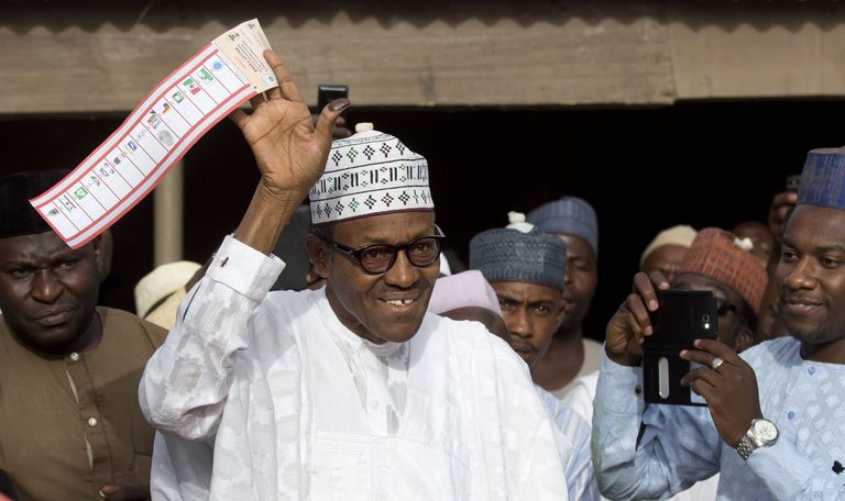 Opositsiooniline kandidaat Muhammadu Buhari.