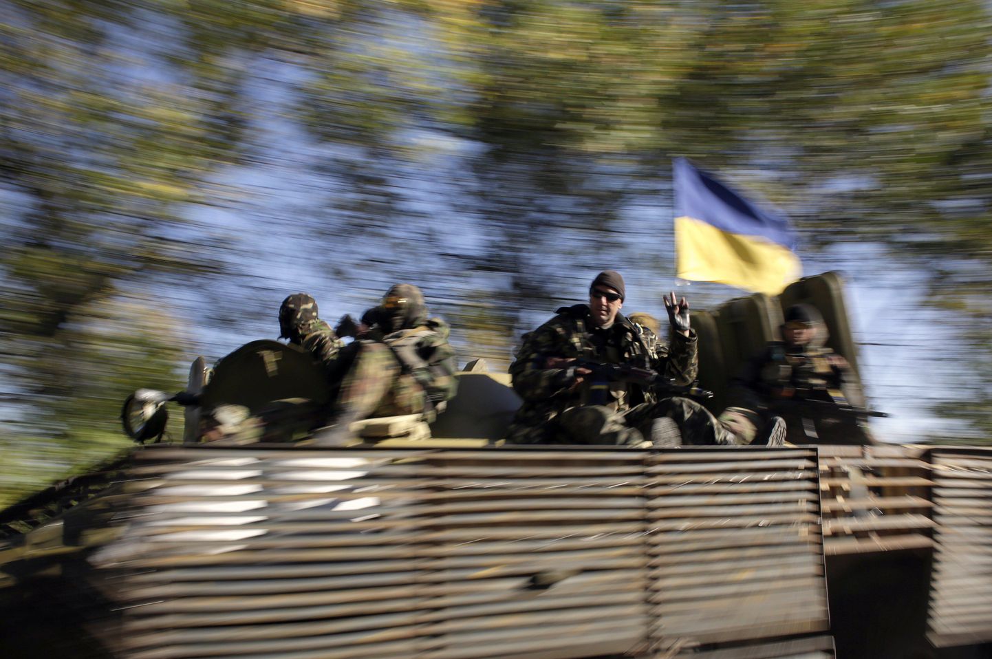 Ukraina sõdurid täna Donetski oblastis.