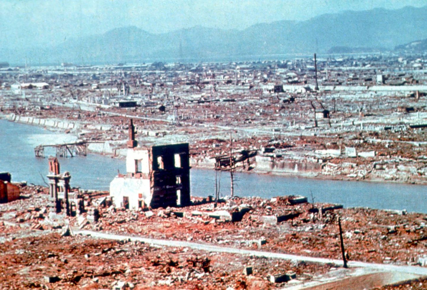 Varemates Hiroshima tuumapommiplahvatuse järel.