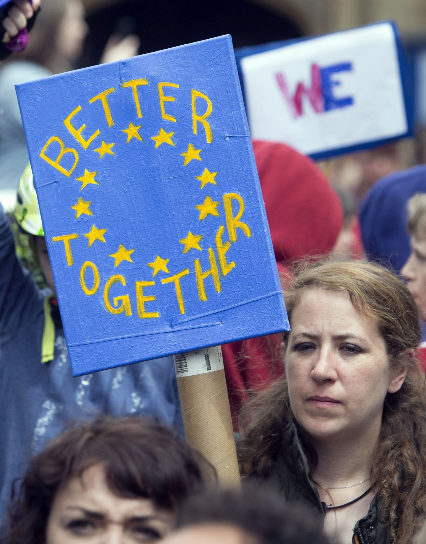 ELi jäämist toetav meeleavaldus Suurbritannias.