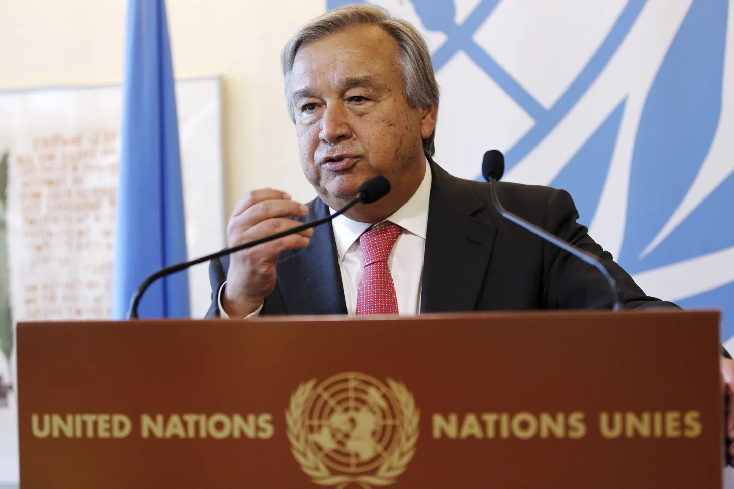 ÜRO pagulasameti juht Antonio Guterres.