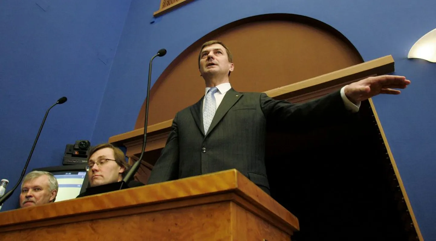 Peaminister Andrus Ansip..