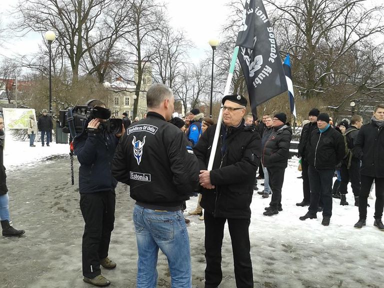 Odini Sõdalaste kogunemine 24. veebruaril. Foto: