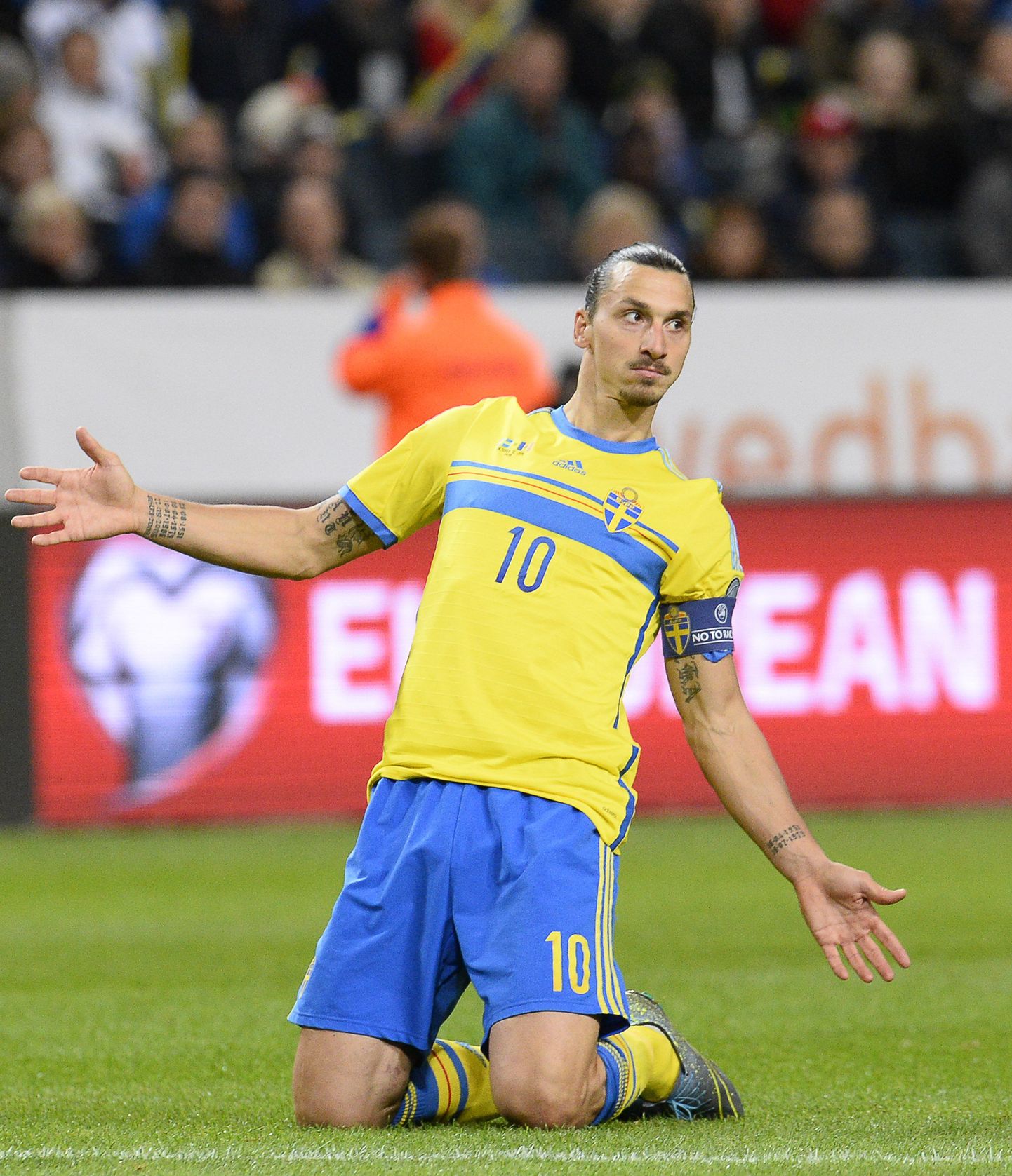 Rootsi jalgpallikoondise suurim täht Zlatan Ibrahimovic.