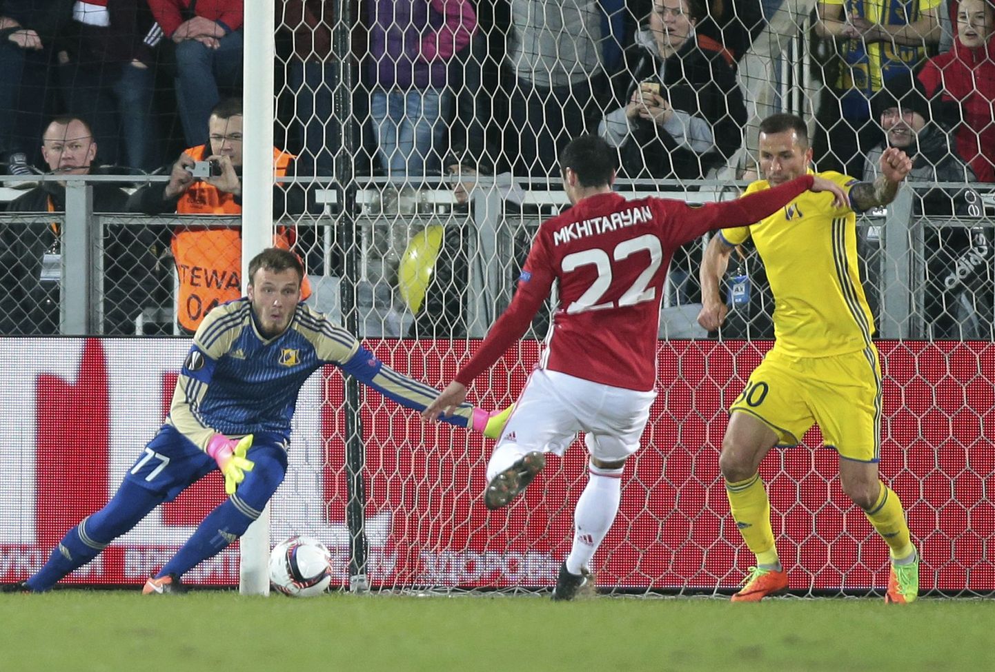 Henrikh Mkhitaryan lõi Euroopa liigas Manchester Unitedi eest väärtusliku värava.