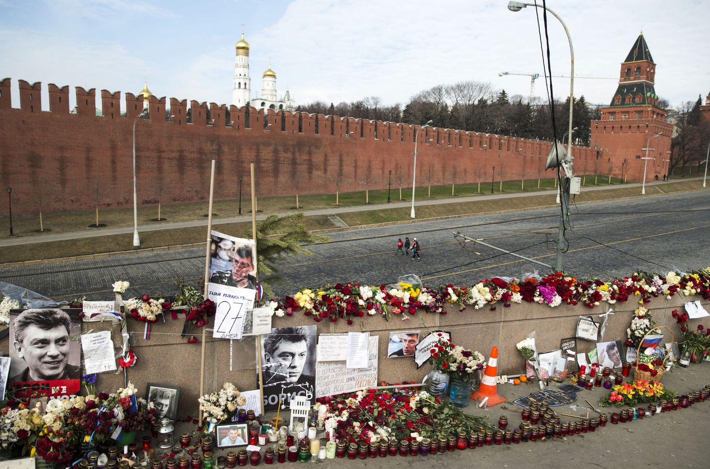 Koht, kus Nemtsov tapeti.