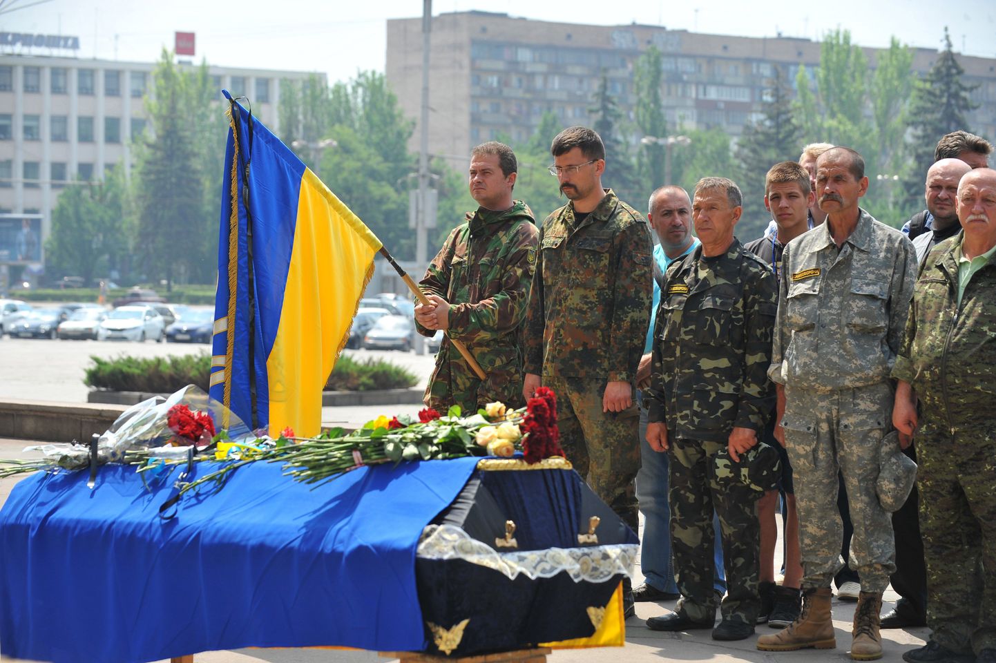 Ukraina sõduri matused Zaporižžjas