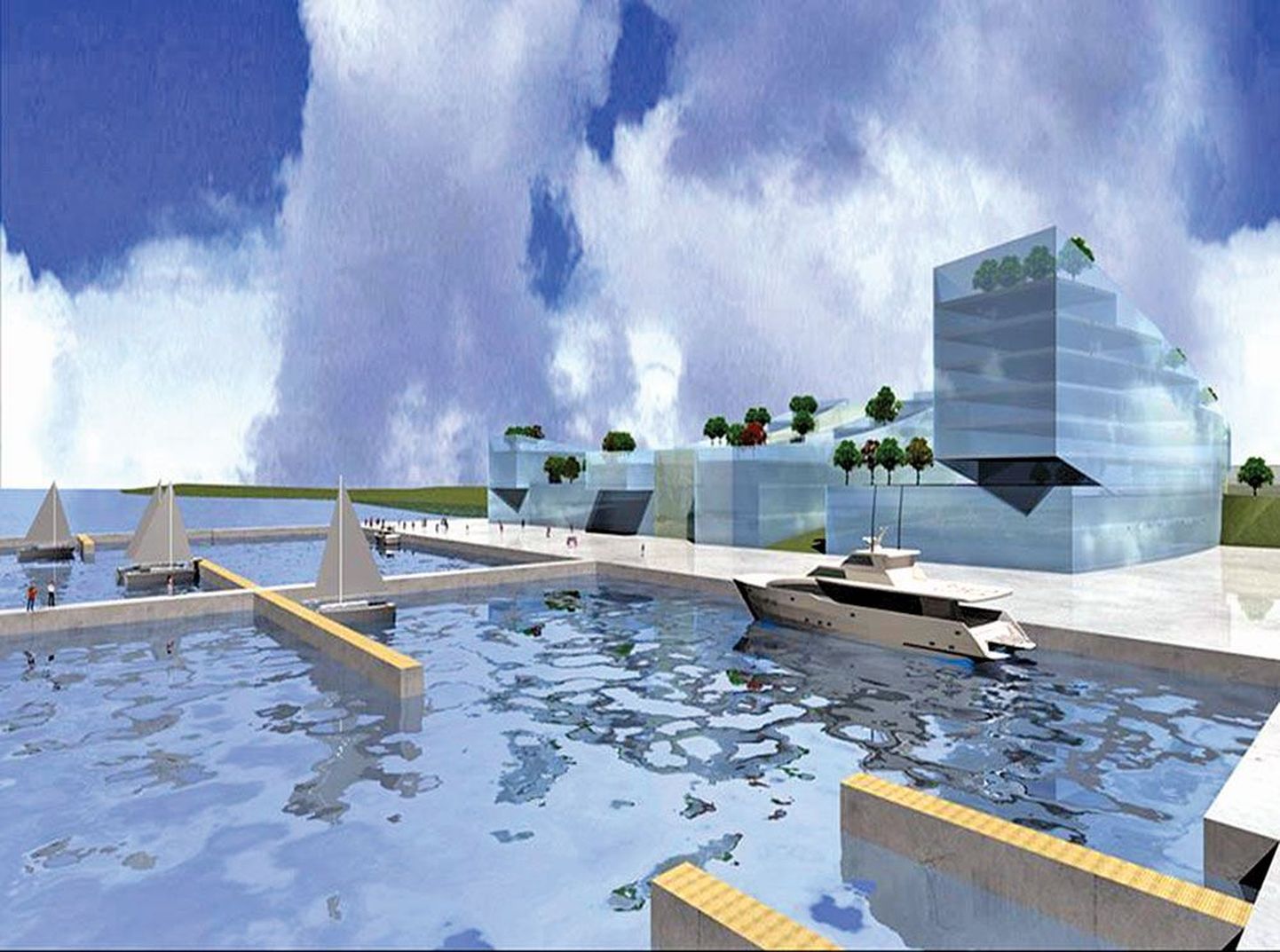 Так по проекту будет выглядеть яхтенный порт в Каккумяэ.