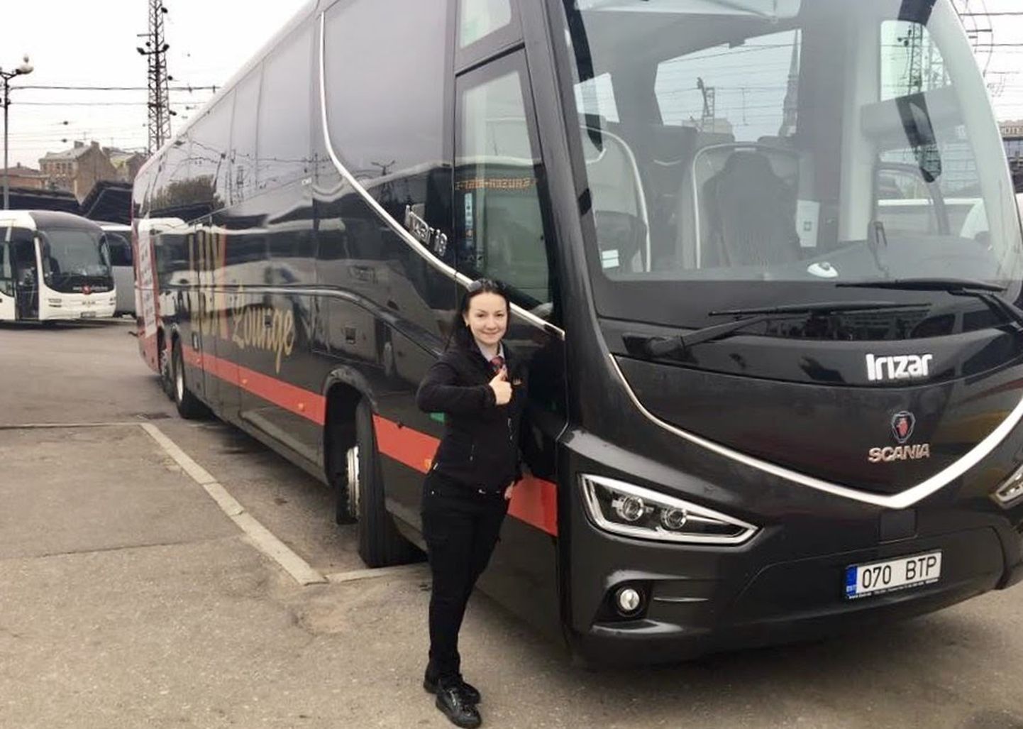Водитель автобуса Lux Express Юлия.