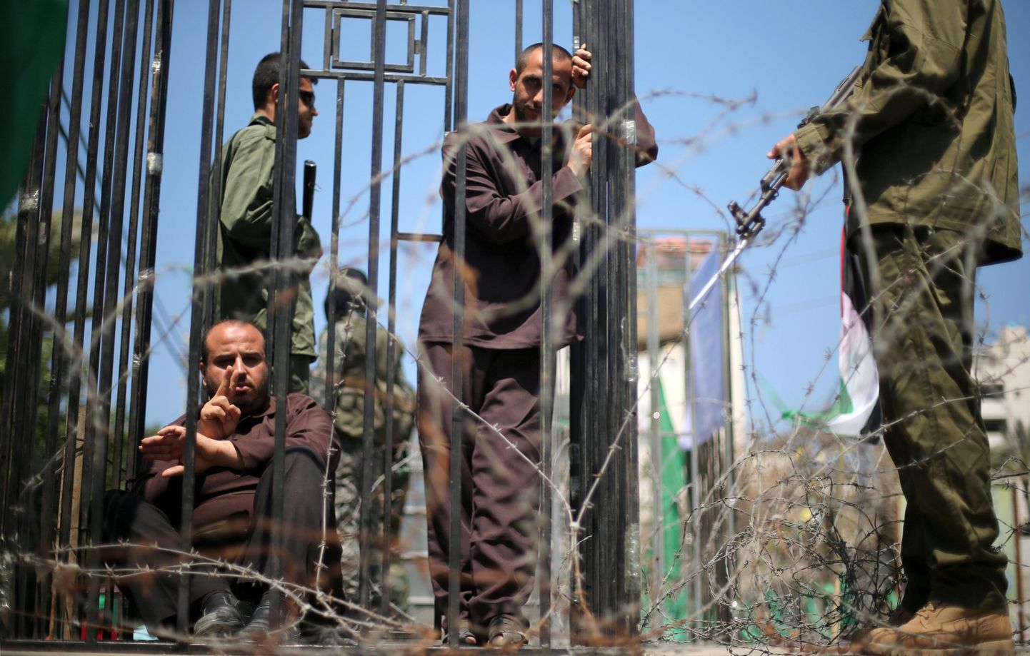 Palestiina vange toetavad meeleavaldajad.