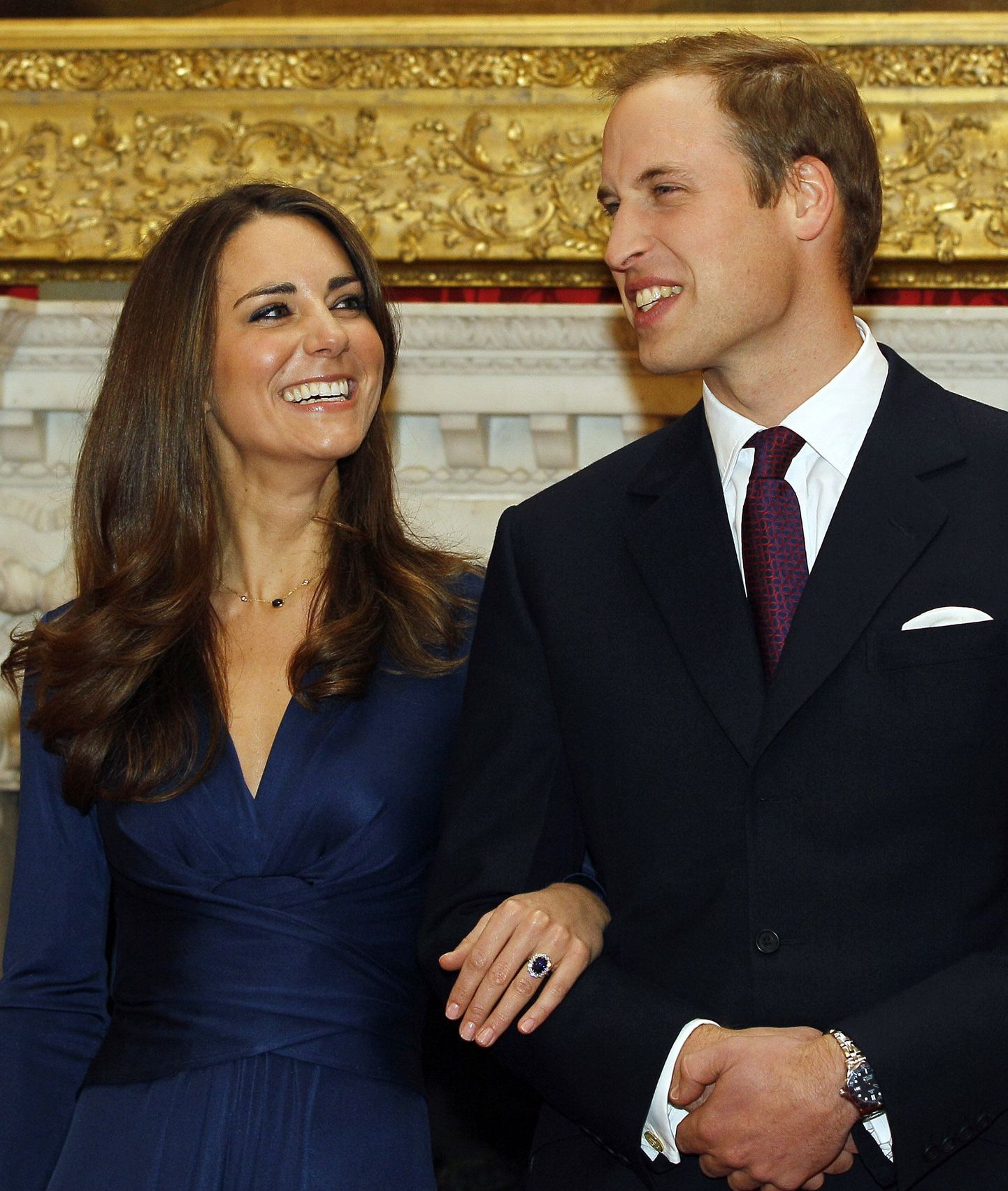 Kate Middleton ja prints William oma kihluse teatamise päeval.