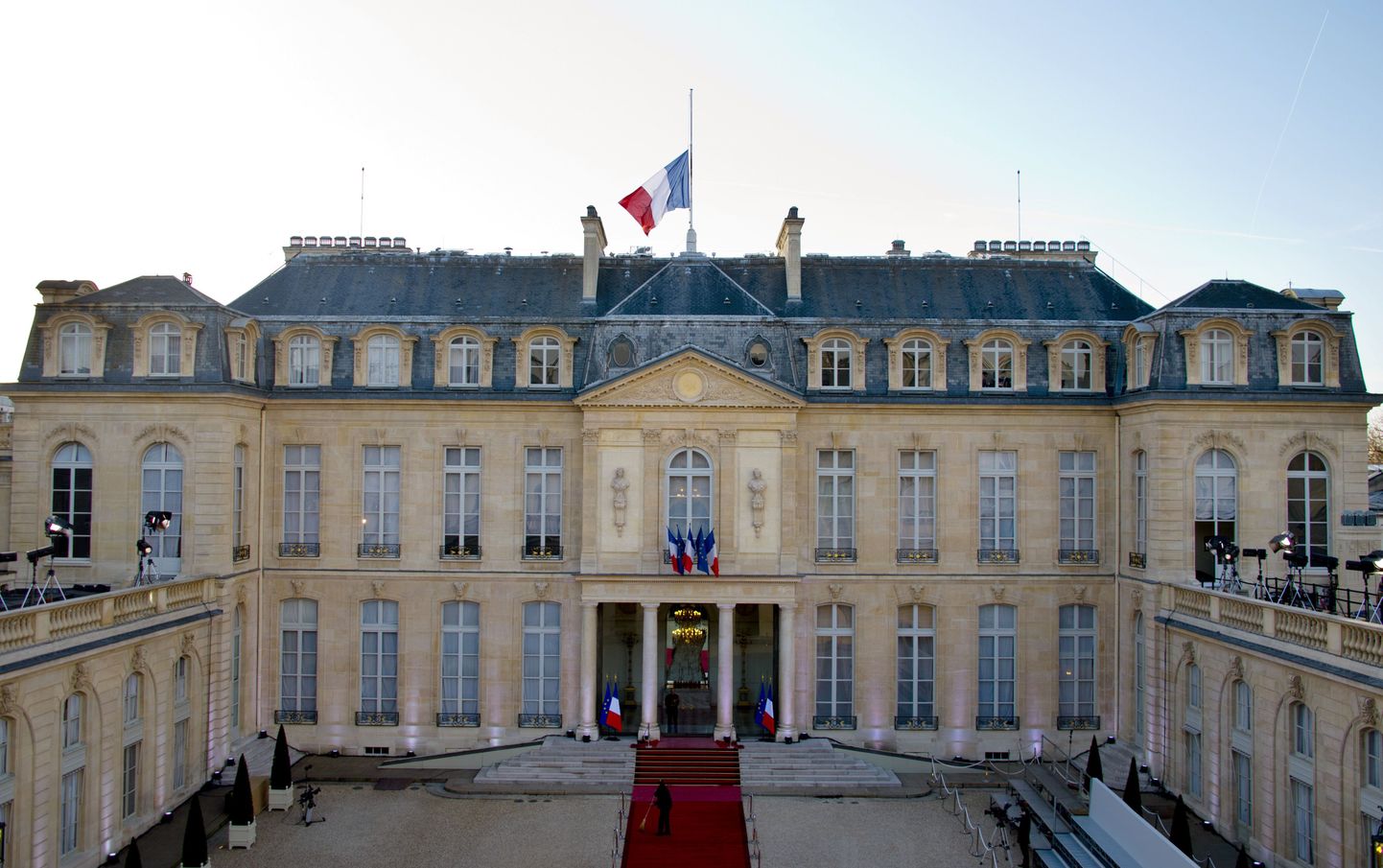 Prantsuse presidendi residents Élysée palee Pariisis.