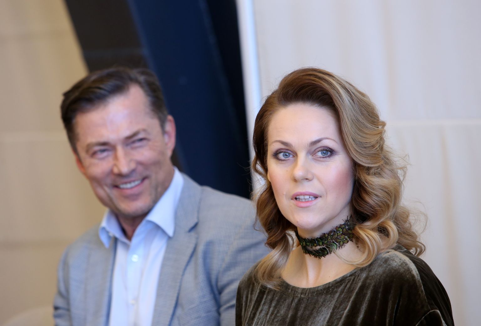 Andreja Žagara Kultūras atbalsta un attīstības fonda valdes priekšsēdētājs Andrejs Žagars un pasaules slavu iemantojusī latviešu operdziedātāja Kristīne Opolais piedalās preses konferencē, kurā informē operdziedātājas rudenī gaidāmajiem solokoncertiem Latvijā.