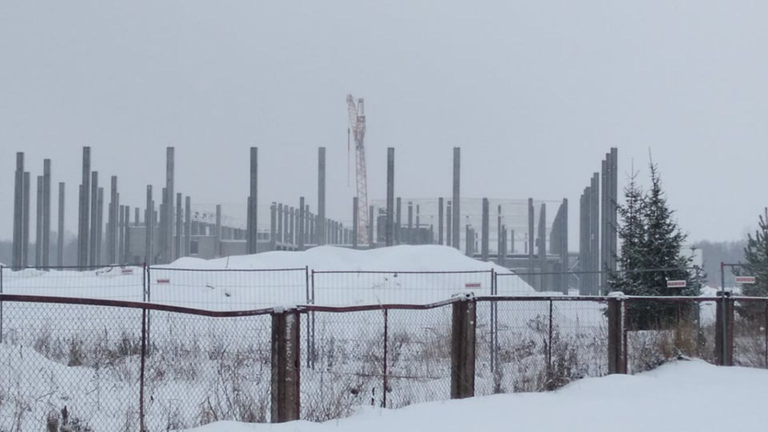 Paidesse kerkiv piimakombinaat 2022. aasta jaanuaris.