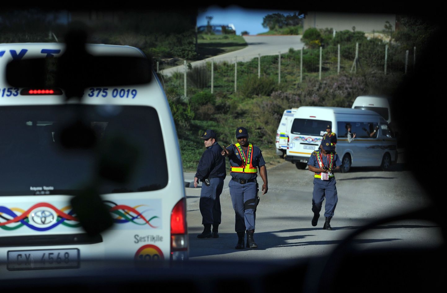 Lõuna-Aafrika politsei.