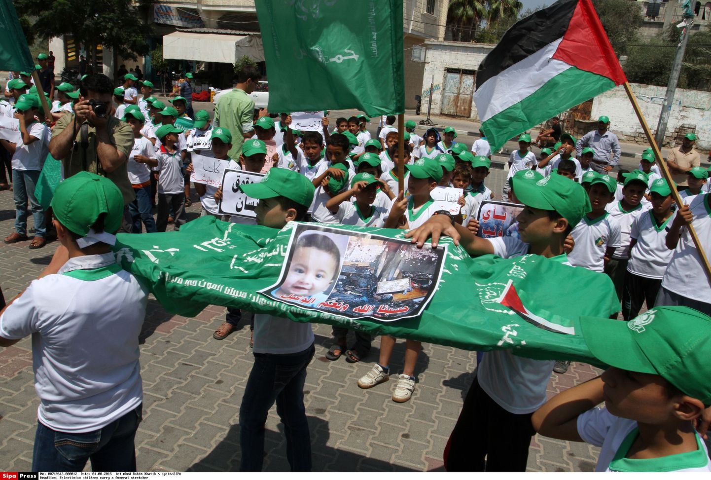 Palestiina lapsed meeleavaldusel.