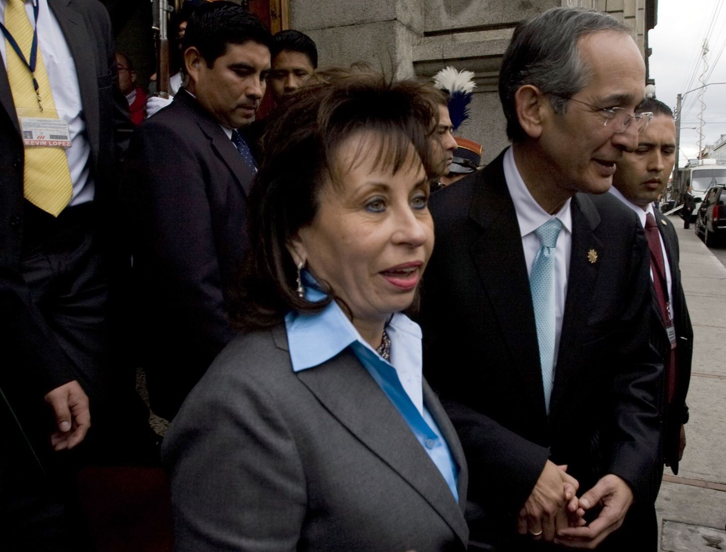 Guatemala president Alvaro Colom ja ta abikaasa Sandra Torres de Colom