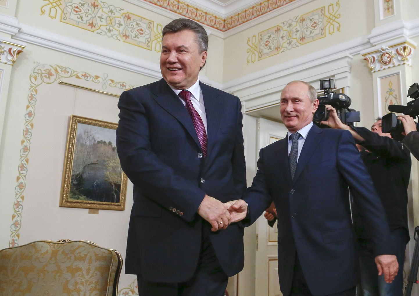 Янукович и Путин во время встречи 22 октября 2013 года.