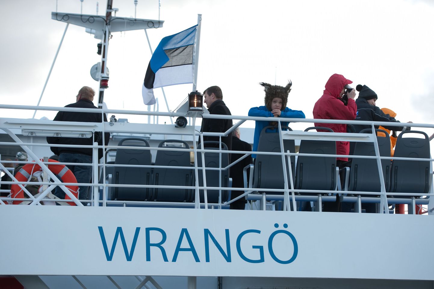 Mandri ja Prangli vahet sõitev reisiparvlaev Wrangö.