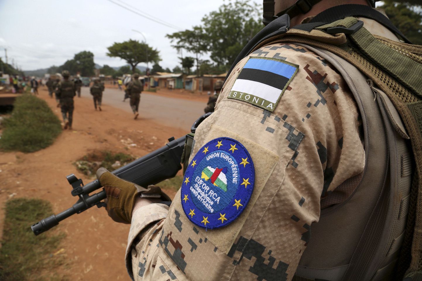 Eesti sõdur Kesk-Aafrika Vabariigis ELi missioonil , mis aitas 2014. aastal lõpetada seal puhkenud kriisi.