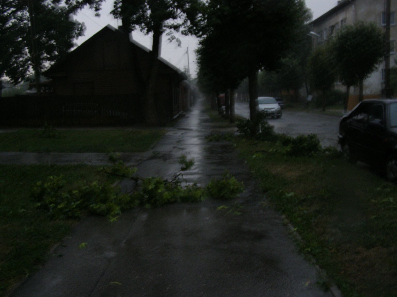 Rakvere möllava tormi ajal.