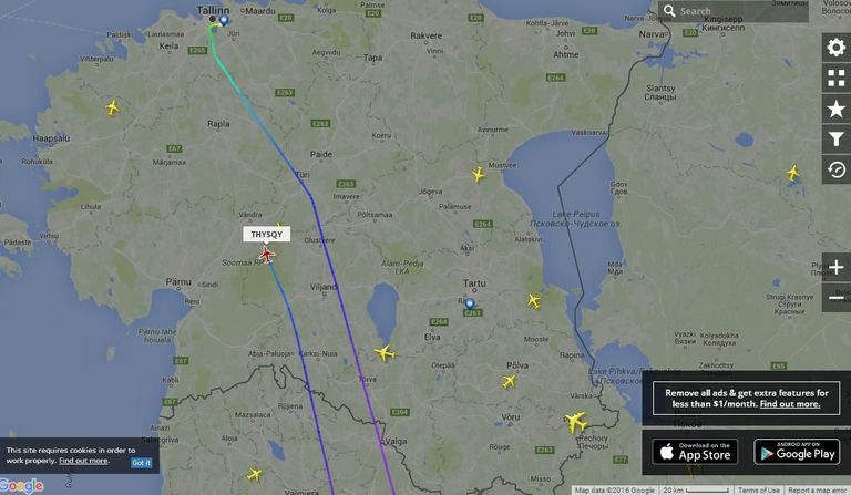 Turkish Airlinesi lennuk pöördus Tallinna tagasi. Allikas: