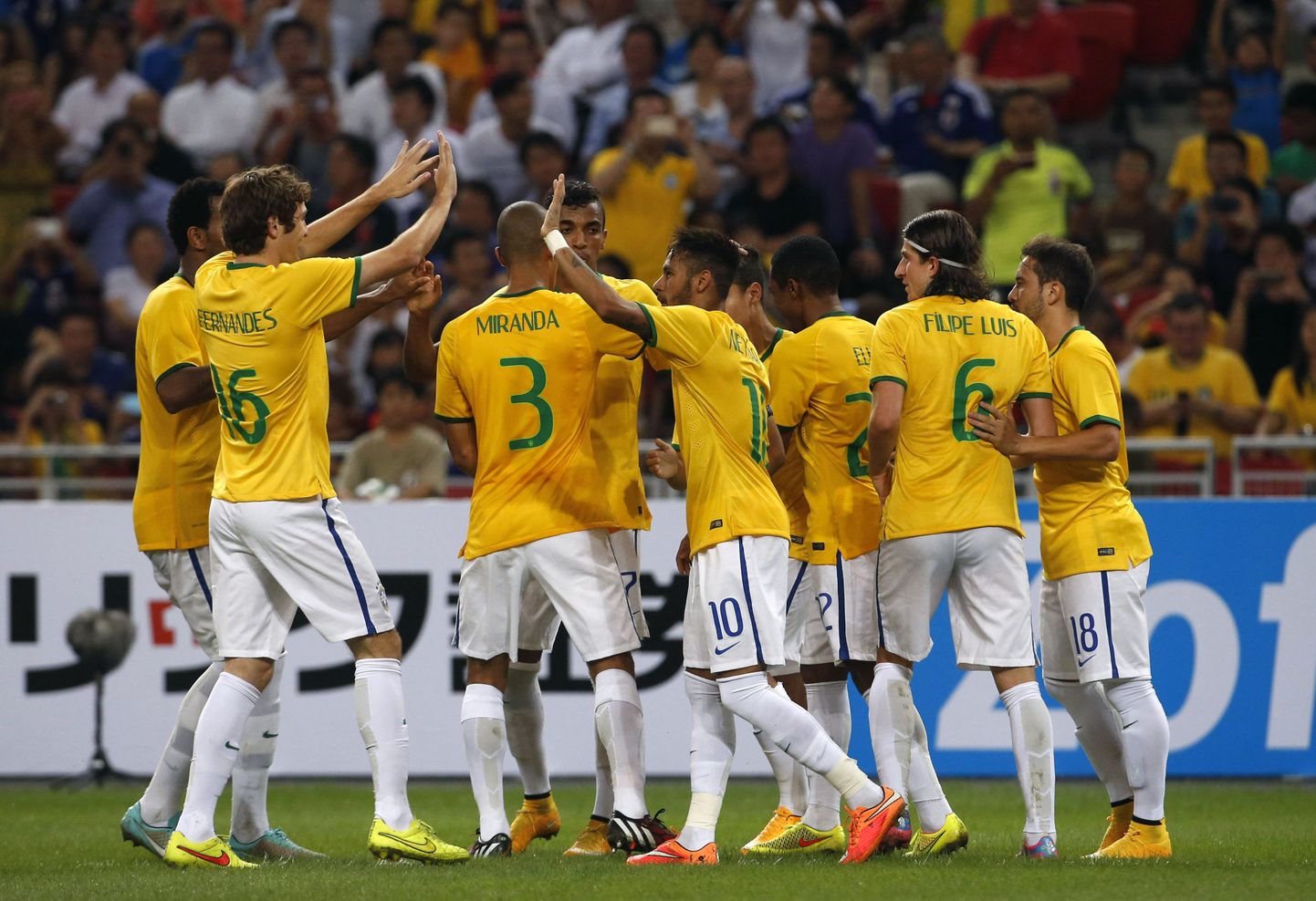 Brasiilia jalgpallikoondise mängijad.