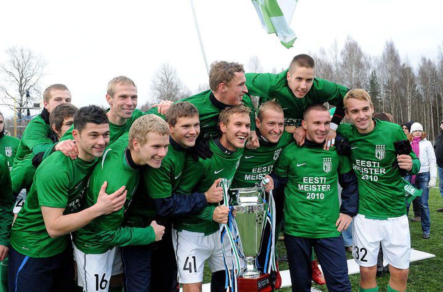 Игроки Flora выиграли в прошлом сезоне чемпионат Эстонии в Лиге мастеров.