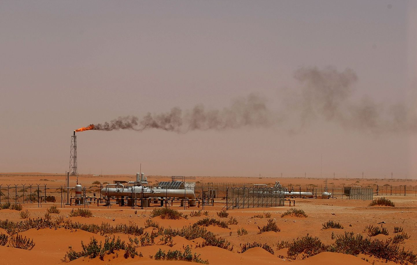 Naftapuurtorn Saudi Araabias, mis on maailma suurim naftaeksportöör.