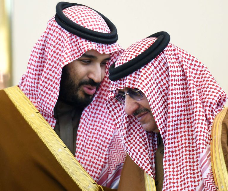 Saudi Araabia uus kroonprints Mohamed bin Salman ja endine kroonprints Mohammed bin Nayef