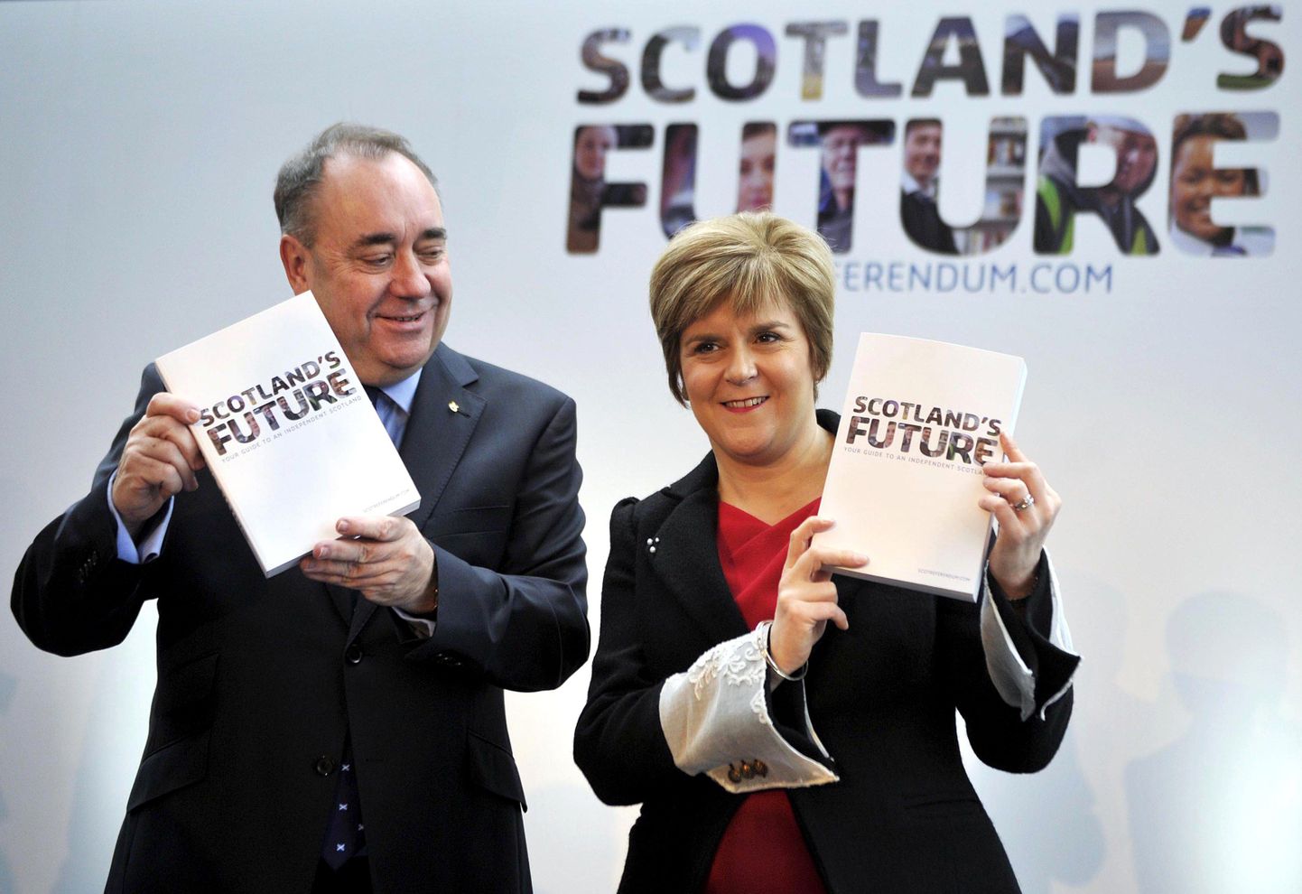 Šotimaa esimene minister Alex Salmond ja tema asetäitja Nicola esitlesid Šotimaa tulevikuplaane.
