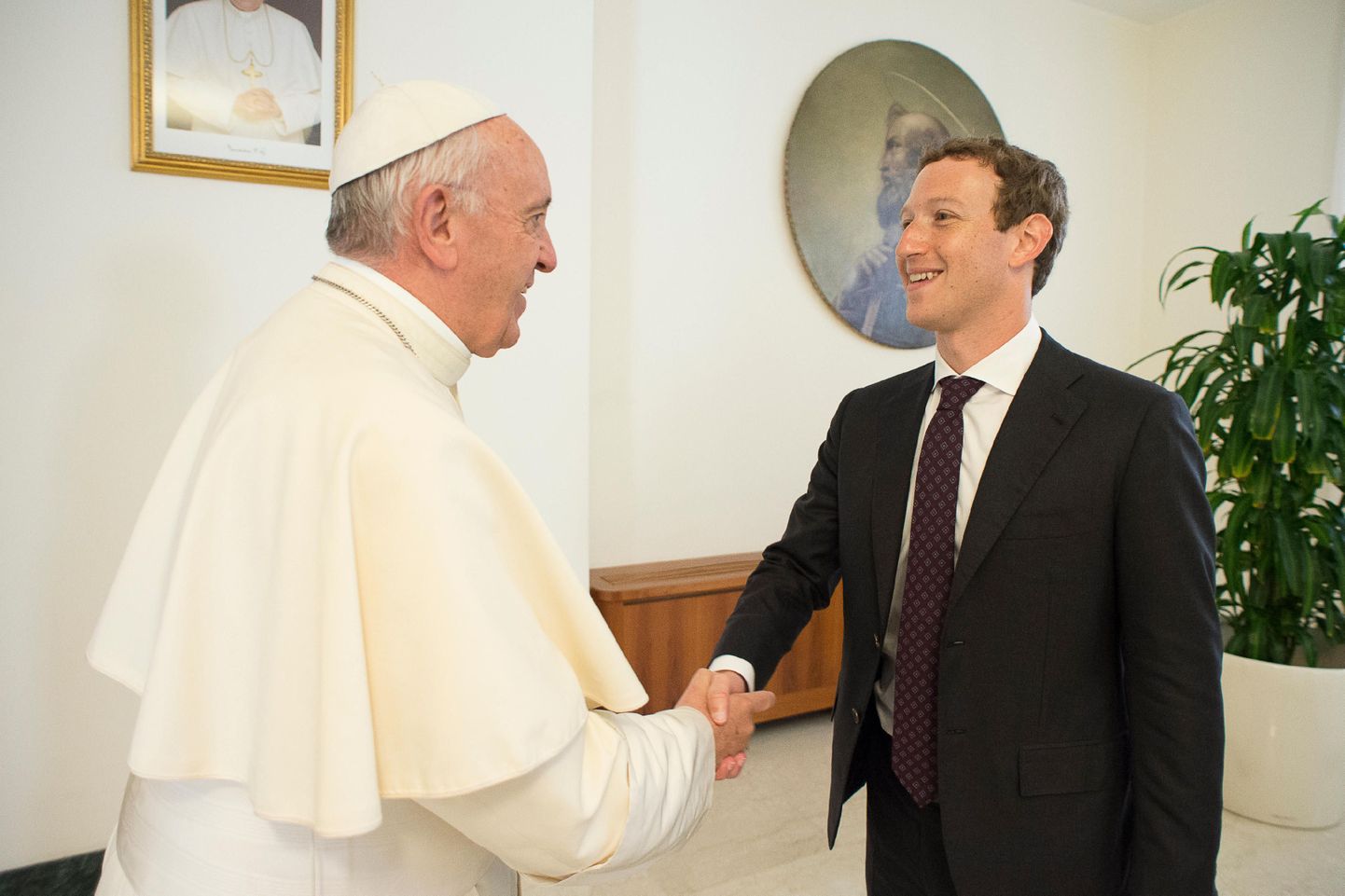 Mark Zuckerberg kohtus Rooma visiidi ajal ka paavstiga.
