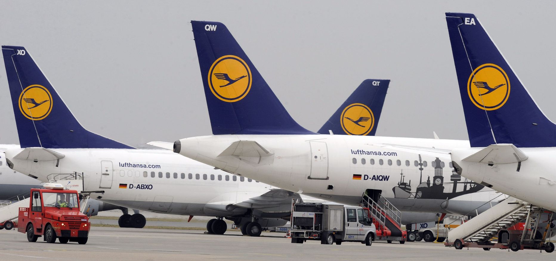 Lufthansa lennukid.