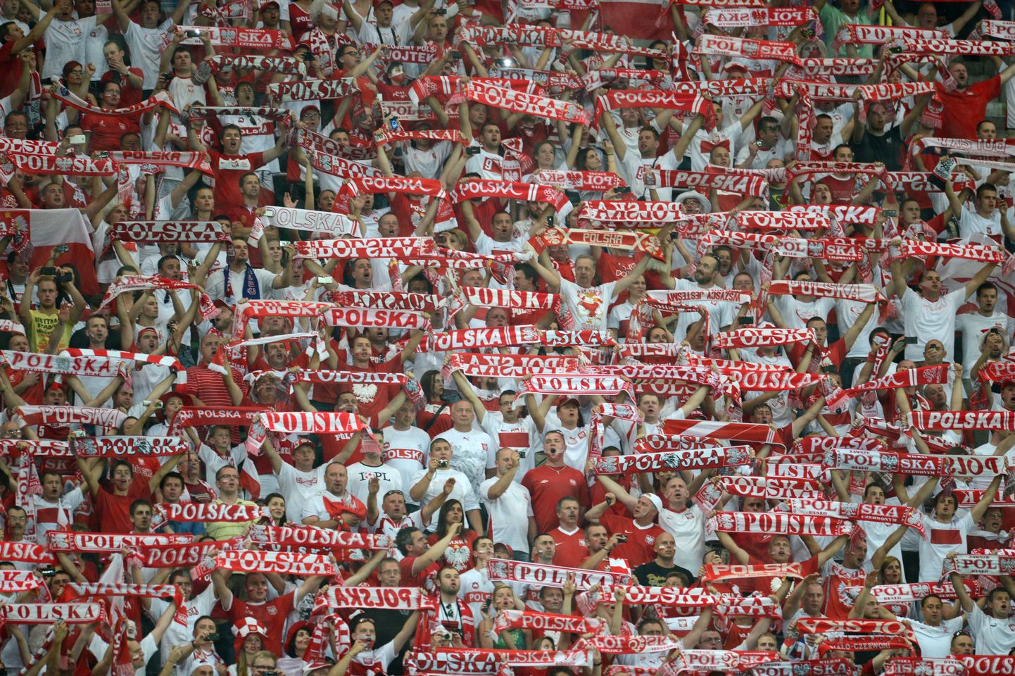Poola jalgpallifännid.