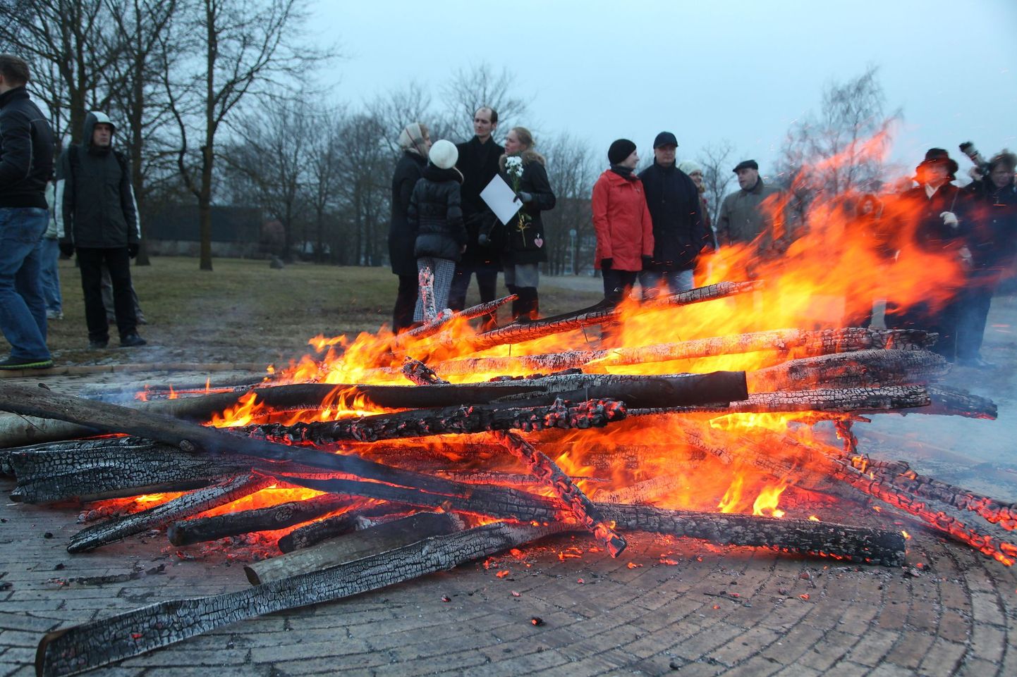 Jüriöö ülestõusu aastapäeva tähistamine Jüriöö pargis 2013. aastal.