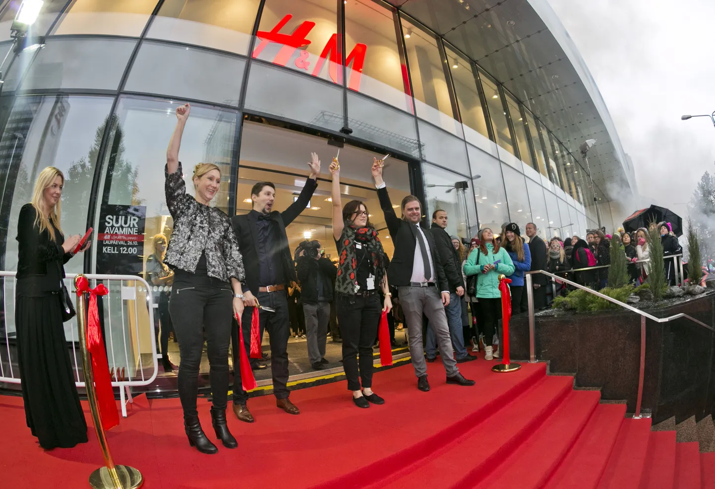 Открытие магазина H&M в Таллинне.