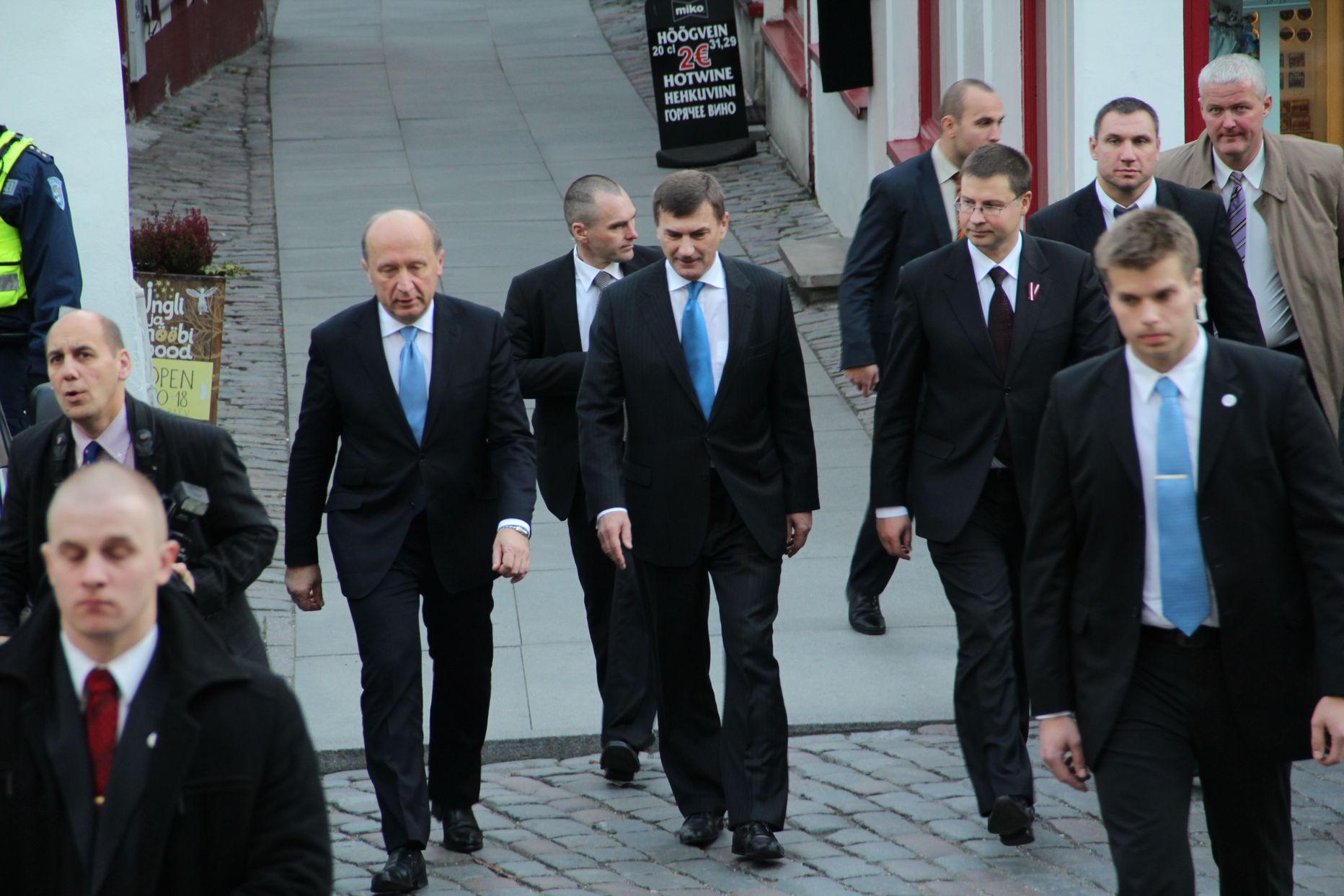 Balti peaministrid Andrius Kubilius, Andrus Ansip ja Valdis Dombrovskis.