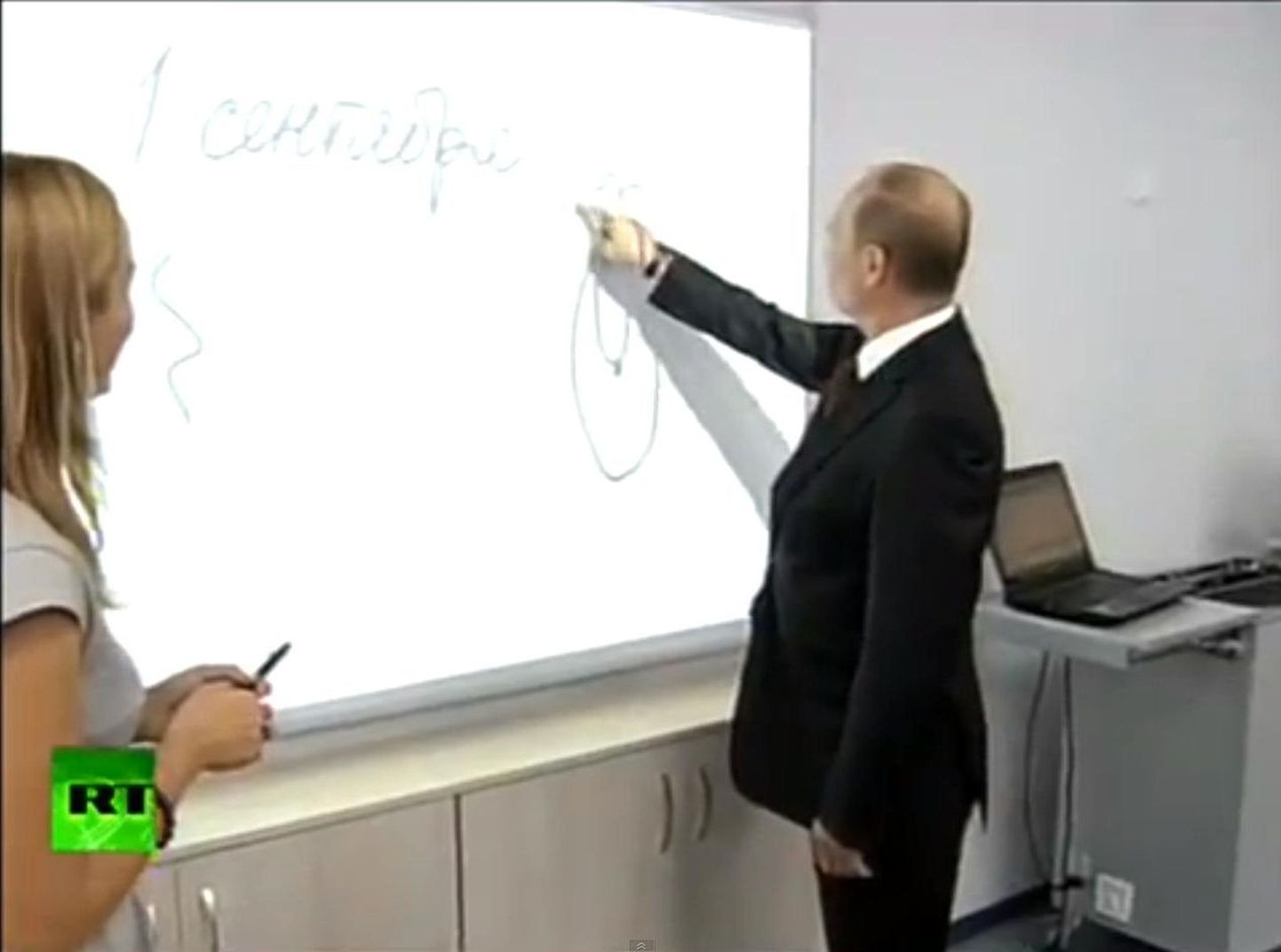 Mida joonistas Putin e-tahvlile?