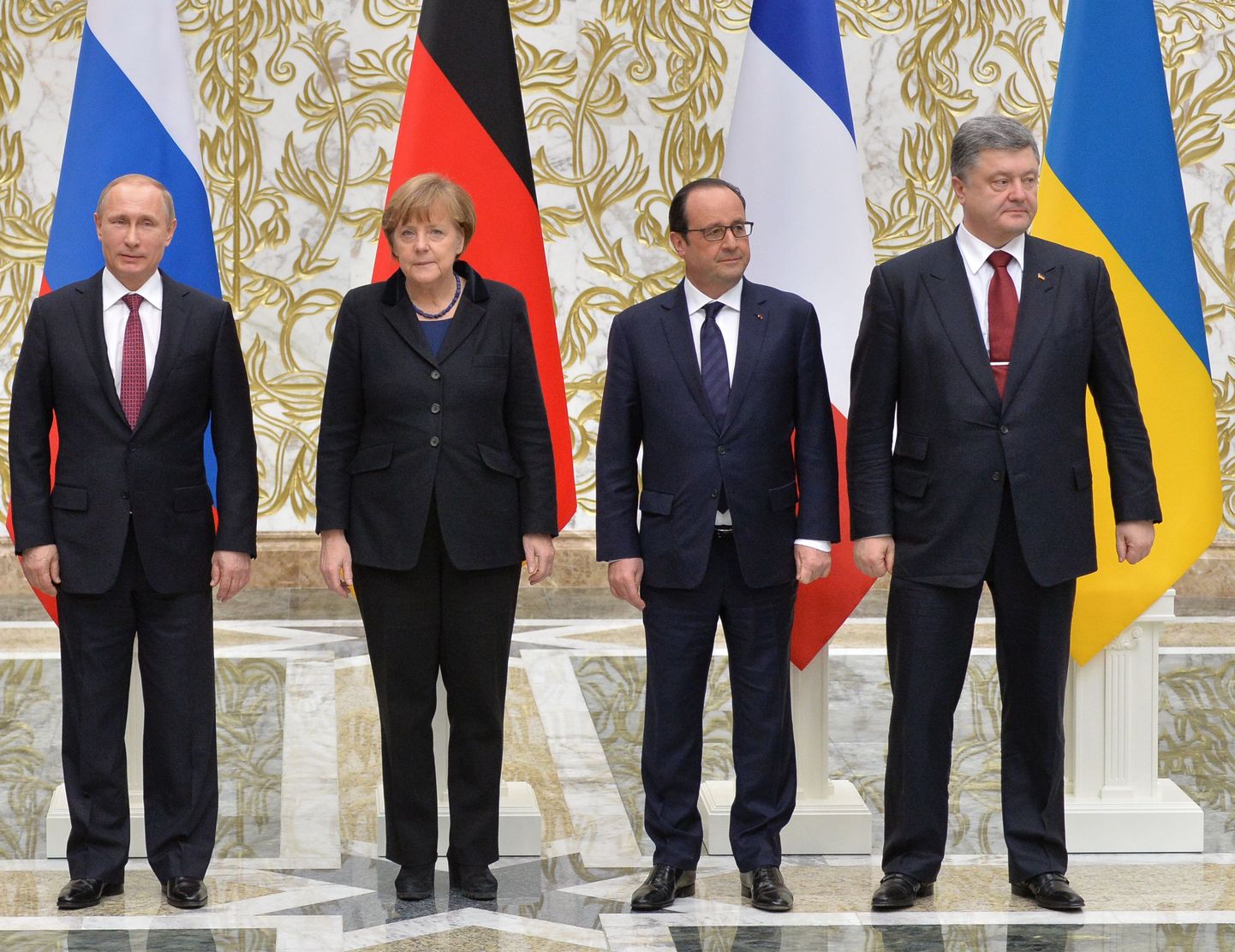 В «нормандском формате» Путин, Меркель, Олланд и Порошенко встречаются с 2014 года.