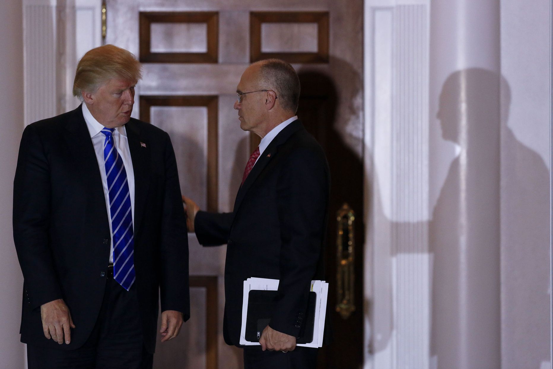 Donald Trump ja Andrew Puzder novembrikuus.