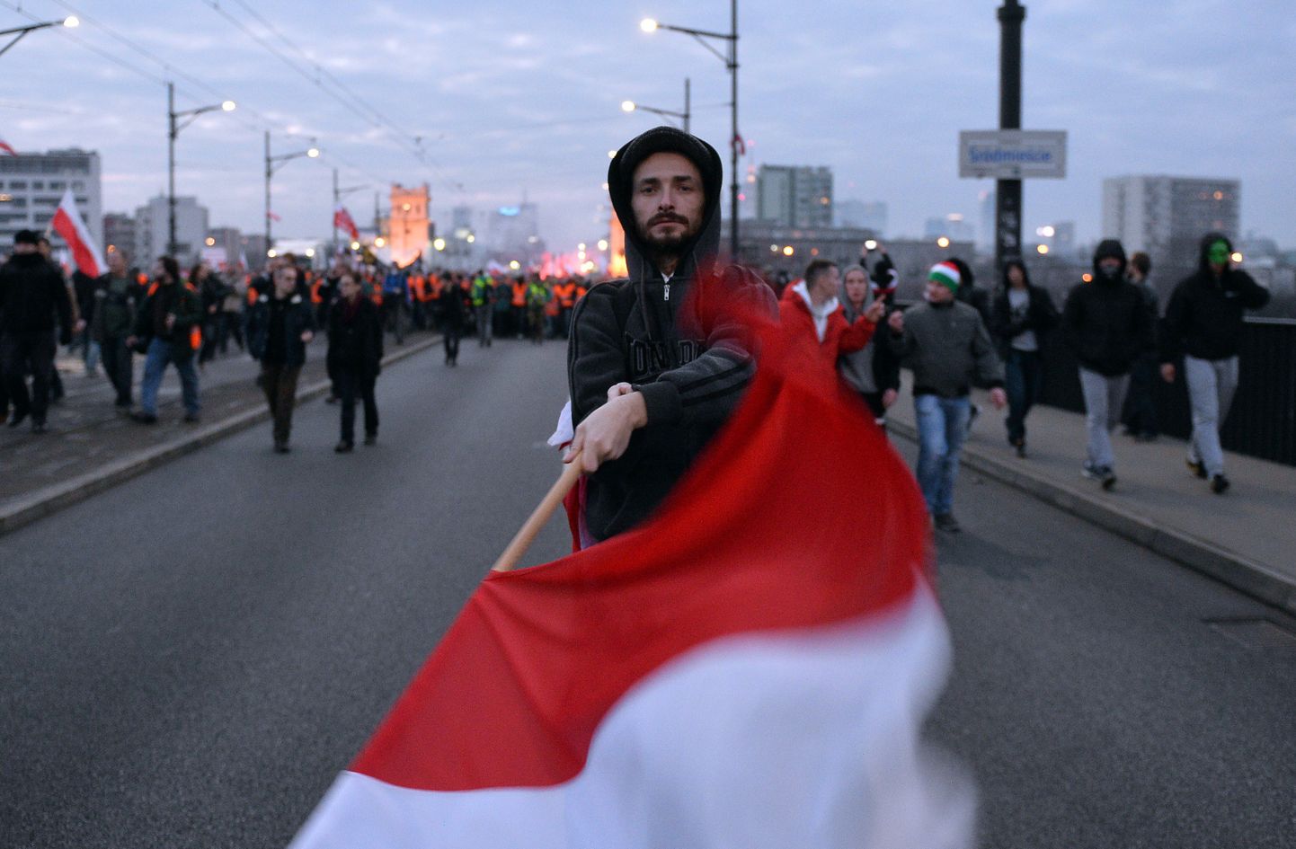 Paremäärmuslaste demonstratsioon Poola selle aasta iseseisvuspäeval 11. novembril.