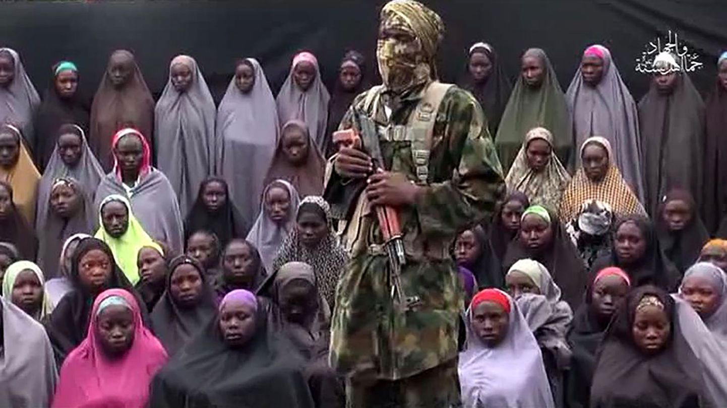 Nigeeria äärmusrühmitus Boko Haram avaldas selle aasta augustis röövitud koolitüdrukuid näitava video.
