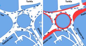 Teisipäevast muutub liikluskorraldus Haabersti ringristmikul