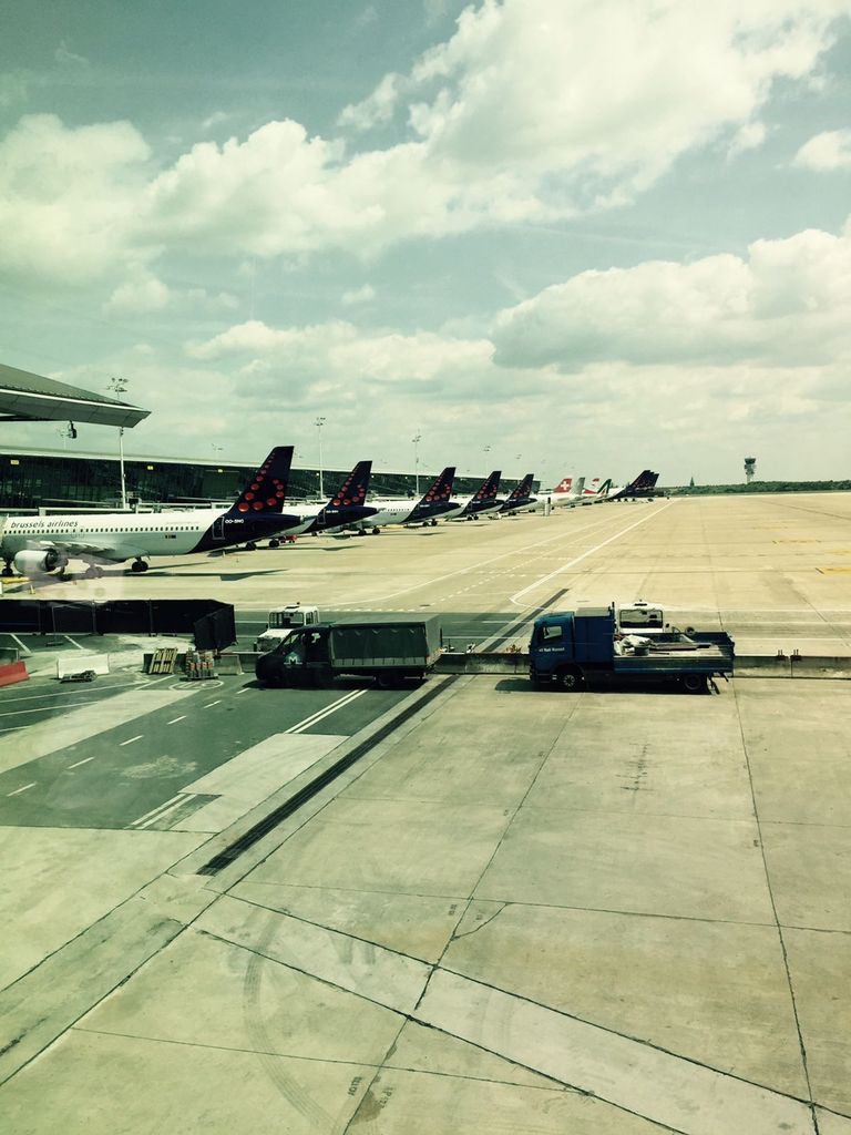 Lennukid Brüsseli lennujaamas. Foto: erakogu